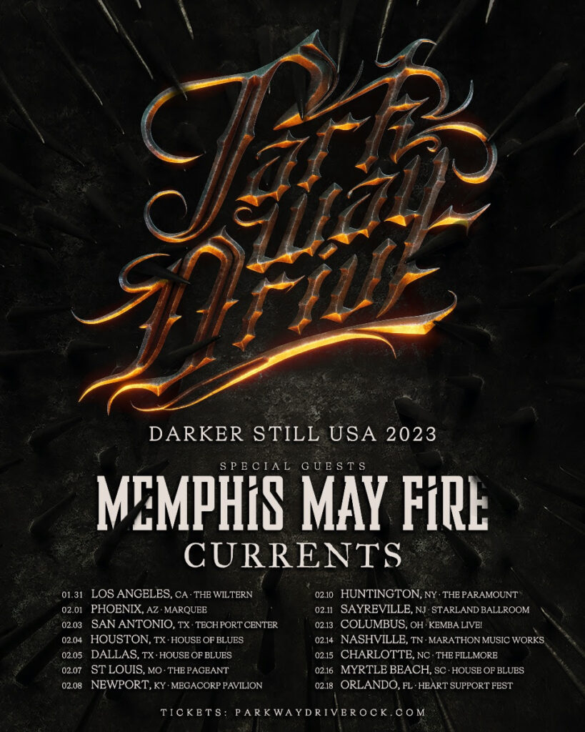 Parkway Drive, Memphis May Fire and Currents (Presale Code) Knotfest